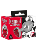 You2Toys Diamond Analplugg Medium – produktboks og plug, medium størrelse, 85g