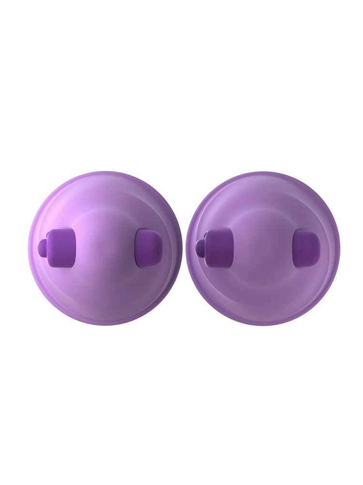 Fantasy For Her Vibrerende Nipple Suck-Hers ovenfra – viser rund sugekoppdesign og lilla stimuleringsender