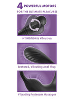 Ass-Gasm IntiMotion – fire motorer i plugg, IntiMotion-finger og perineumpute