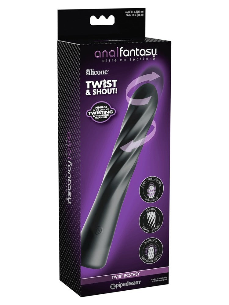 Anal Fantasy Elite Twist Ecstasy – forpakningen til den roterende analvibratoren