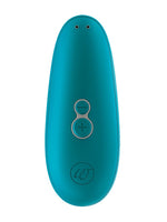 Womanizer Starlet 3 i turkis, sett bakfra med knapper og logo.