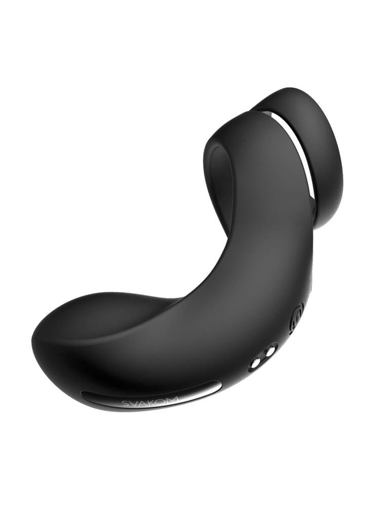 Prostatavibrator med fleksibel form og penisring
