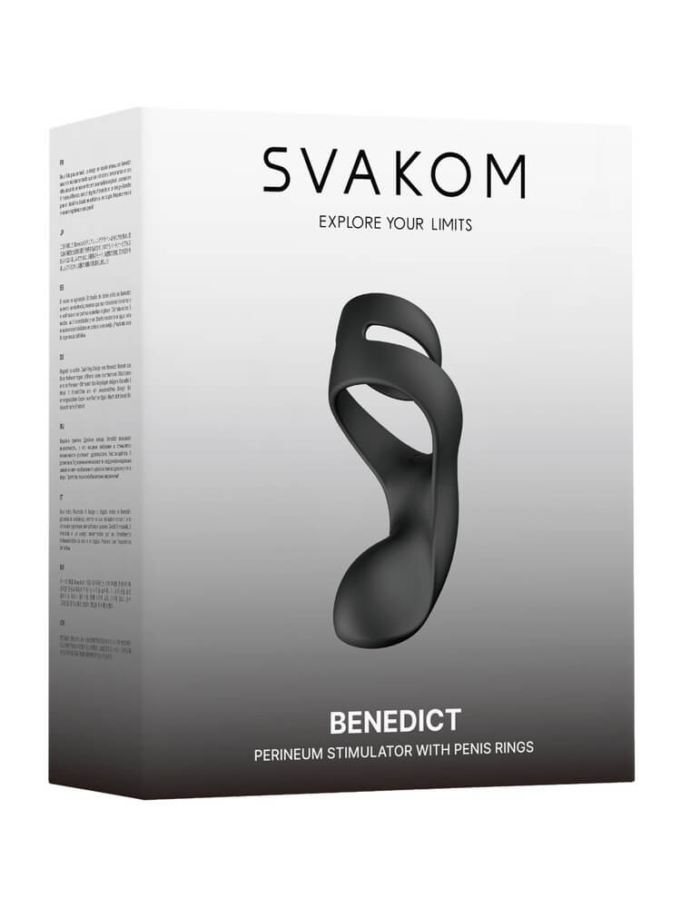 Svakom Benedict prostatavibrator med penisring i original emballasje