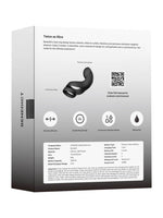 Bakside av emballasje med produktinformasjon for prostatavibrator