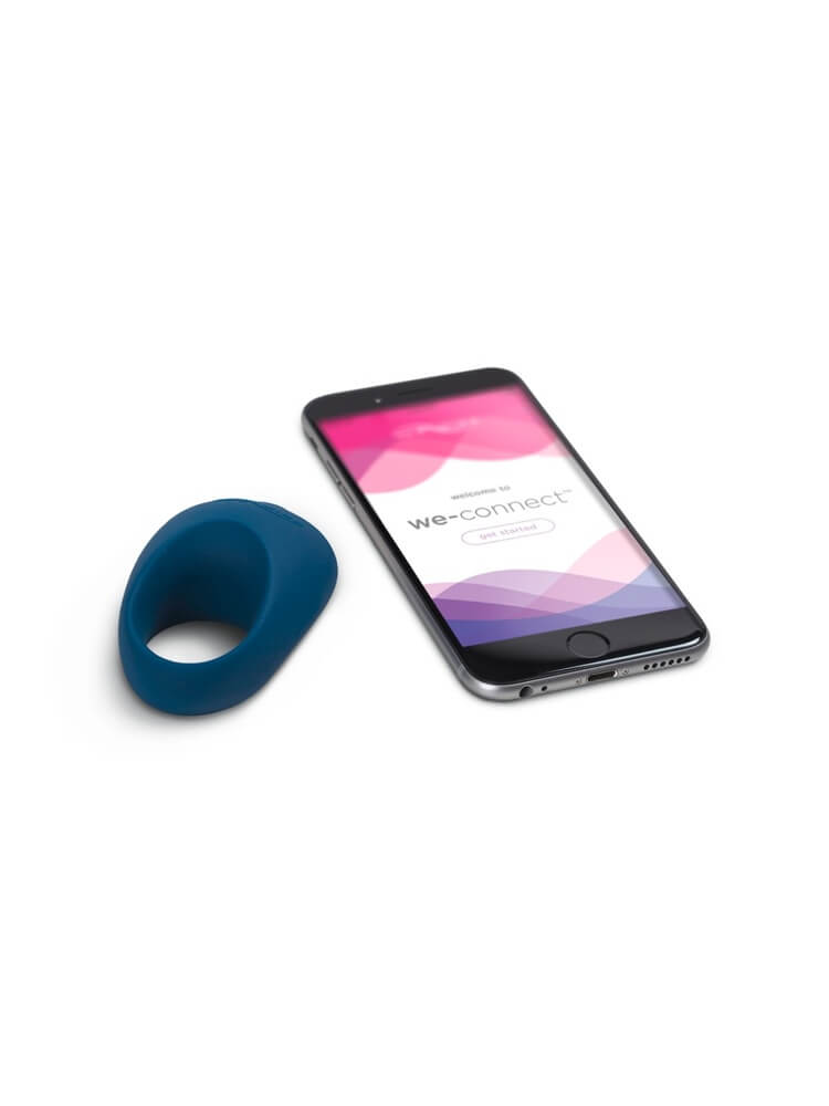 We-Vibe Pivot penisring med We-Connect app på smarttelefon