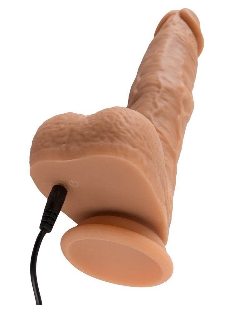 You2Toys Natural Thrusting Vibe – ladekabel koblet til ved foten over sugekoppen