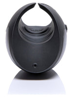 Hot Octopuss Pulse Solo Essential – svart penisvibrator sett fra enden