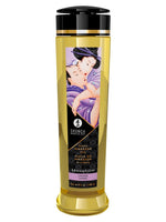 Shunga Erotic Art massageolja – Sensation Lavender, 240 ml, framsida mot vit bakgrund