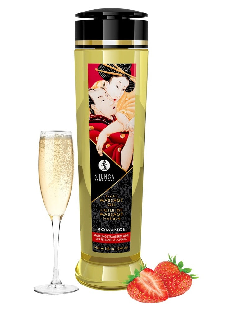 Shunga - Massasjeolje Sparkling Strawberry