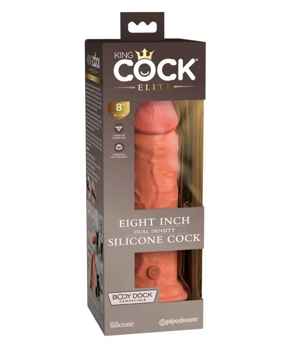 King Cock Elite - Tan Dual Density Silikondildo 20cm
