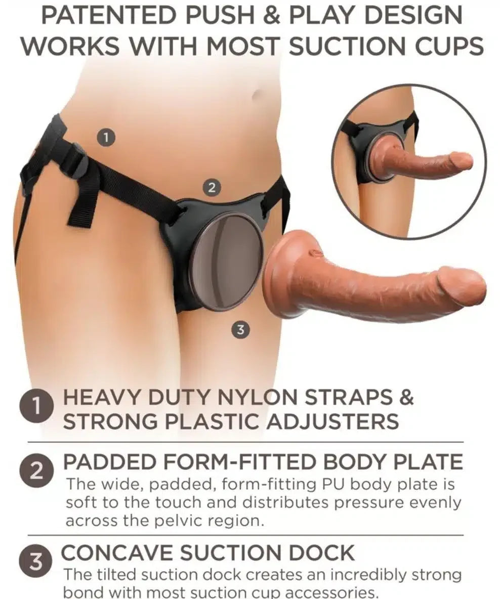 King Cock Elite - Comfy Body Dock Strap-on Sele