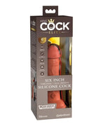 King Cock Elite - Tan Vibrerende Dual Density Silikondildo 15cm