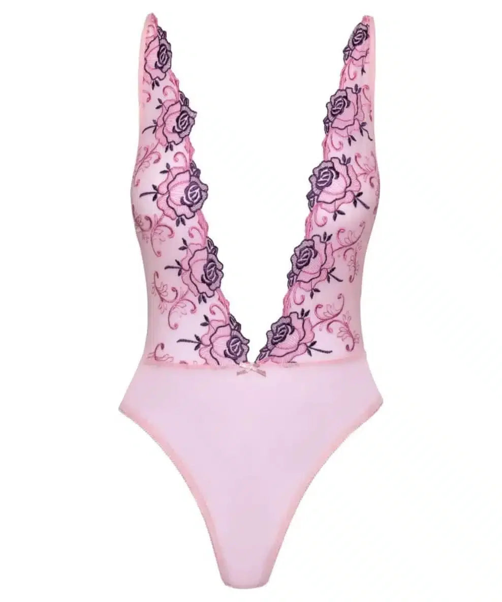 Kissable - Rosa Body med Blomster