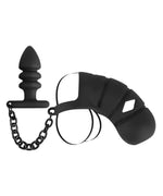 Black Velvets - Kyskhetsbur med Buttplug