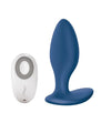 We-Vibe Ditto Vibrerende Buttplug Blå. Opplev intens nytelse, høy kvalitet og presis stimulering med We-Vibe Ditto. Fjernkontroll medfølger. Unisex.