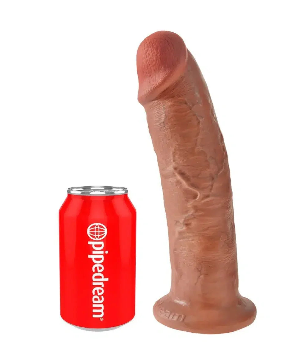 King Cock - Tan Realistisk dildo 25cm. Ultra-realistisk dildo som virkelig gir deg følelsen av å bli fylt opp, enten vaginalt eller analt.