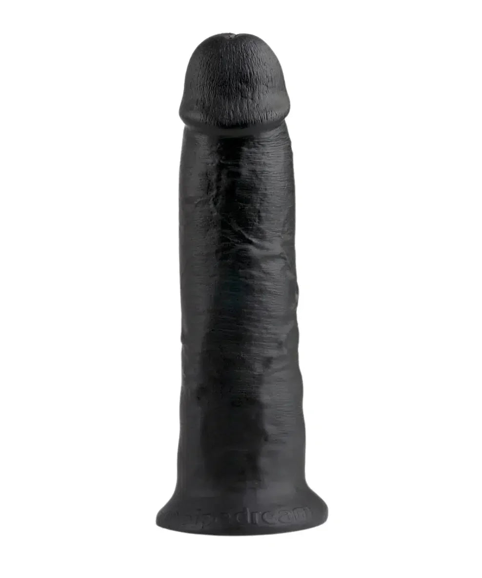King Cock - Svart Realistisk dildo 25cm. Ultra-realistisk dildo som virkelig gir deg følelsen av å bli fylt opp, enten vaginalt eller analt.