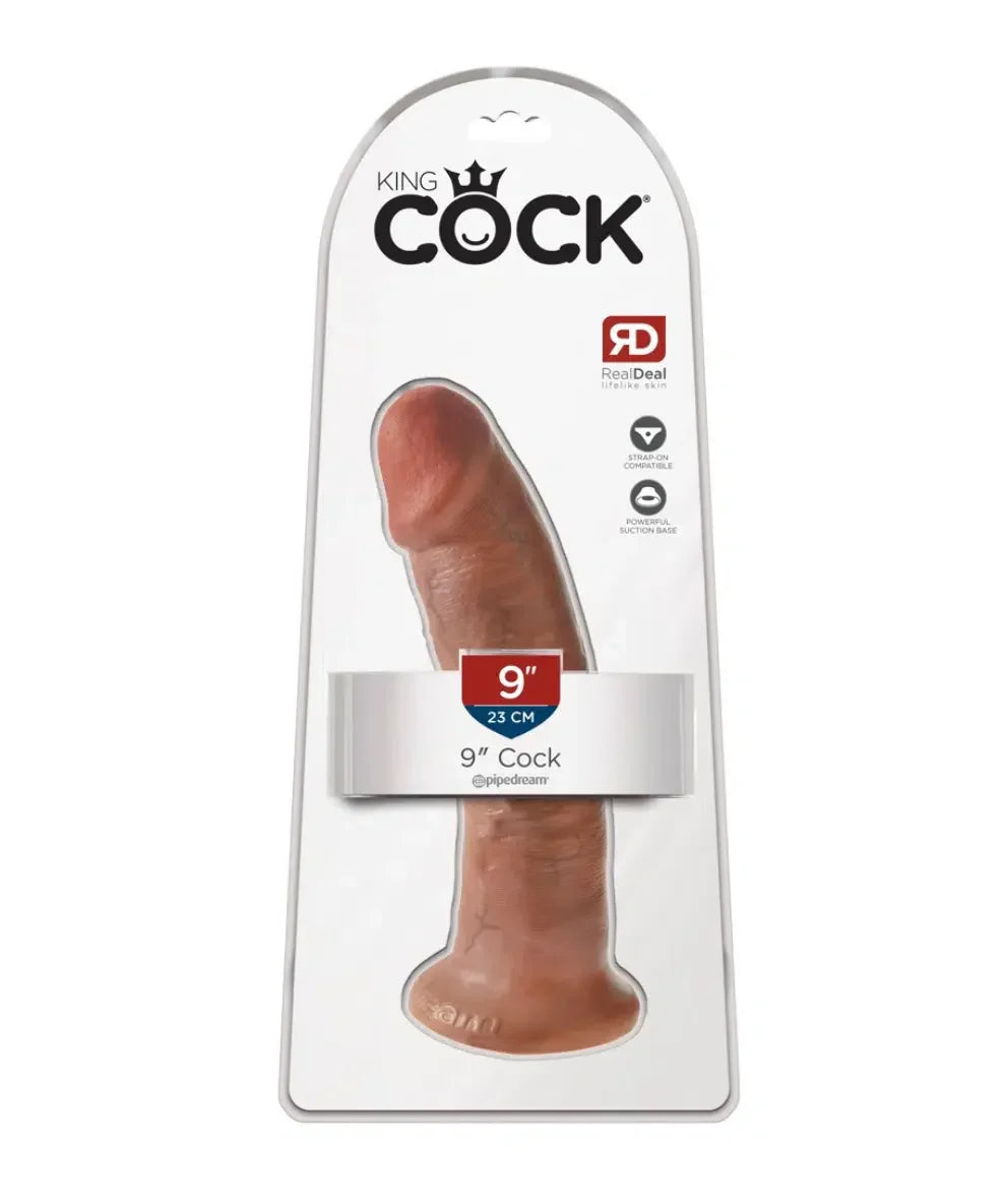 King Cock - Realistisk dildo 23 cm Tan