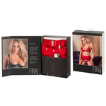 Abierta Fina - Bra and Suspender Set