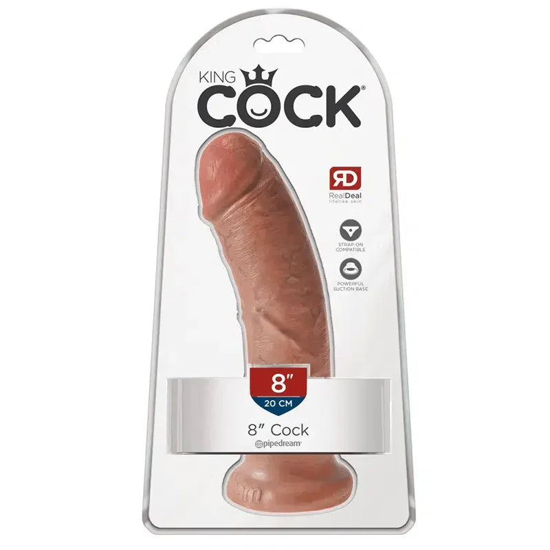 King Cock - Realistisk dildo 20 cm Tan