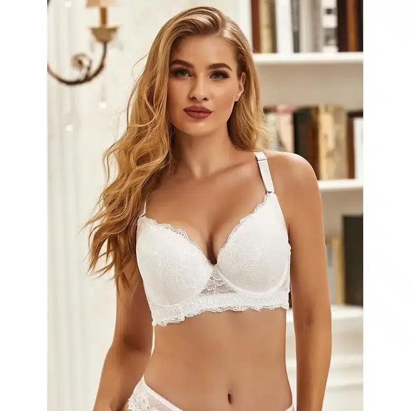 Minimalistisk og elegant bh med perfekt støtte - hvit