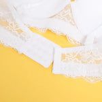 Minimalistisk og elegant bh med perfekt støtte - hvit