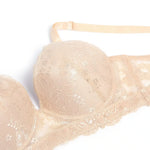 Minimalistisk og elegant bh med perfekt støtte - nude