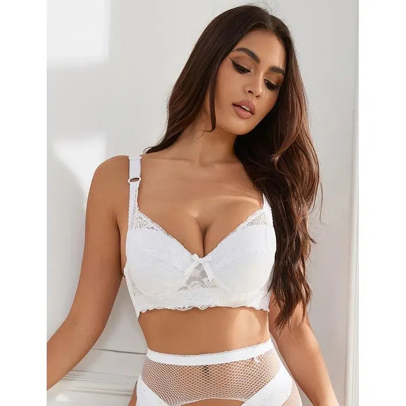 Forførende blondetouch – perfekt støtte og eleganse - hvit