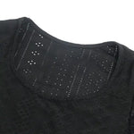 Elegant Langermet Mesh Bodysuit med Blonder