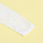 Sexy Blonder Bodysuit med V-hals - hvit