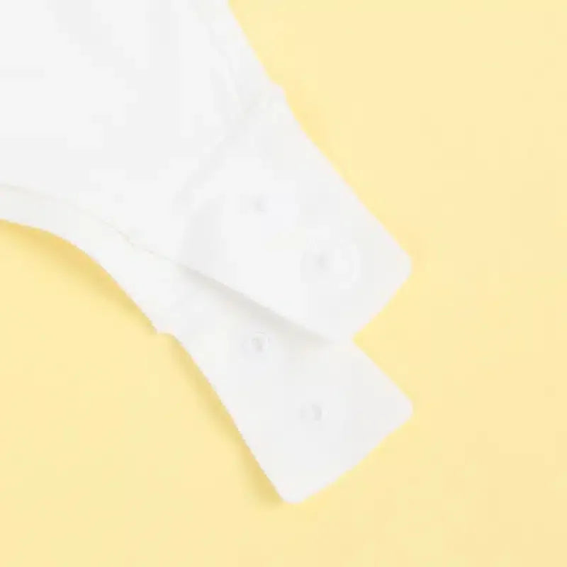 Sexy Bodysuit med Firkantet Hals og Chiffon Puff-ermer - hvit