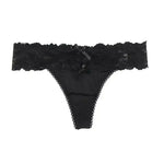 Sexy Blonde Panty i Ice Silk - sort