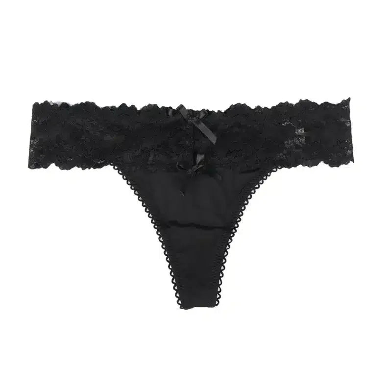 Sexy Blonde Panty i Ice Silk - sort