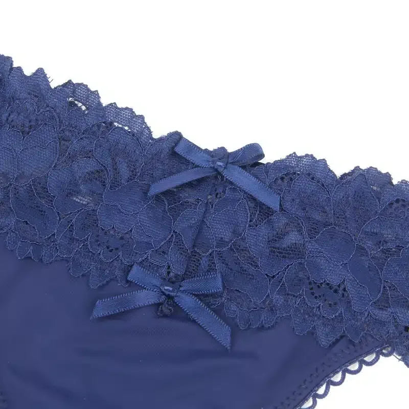 Sexy Blonde Panty i Ice Silk - blå