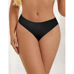 Sexy Sømløs Truse med Lav Midje - sort