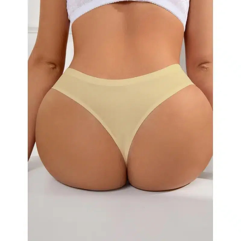 Sexy Sømløs Truse med Lav Midje - nude