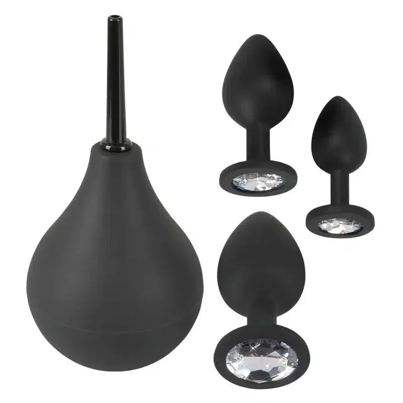 Black Velvets Anal Kit – 4-delt Nytelsespakke for Bakdøren