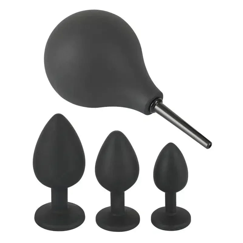 Black Velvets Anal Kit – 4-delt Nytelsespakke for Bakdøren