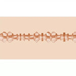 Textured tunnel with geometric shapes, beige color, adult product internal sleeve design