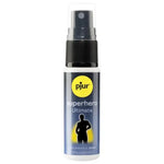 Pjur superhero ultimate performance spray bottle with black cap and product label