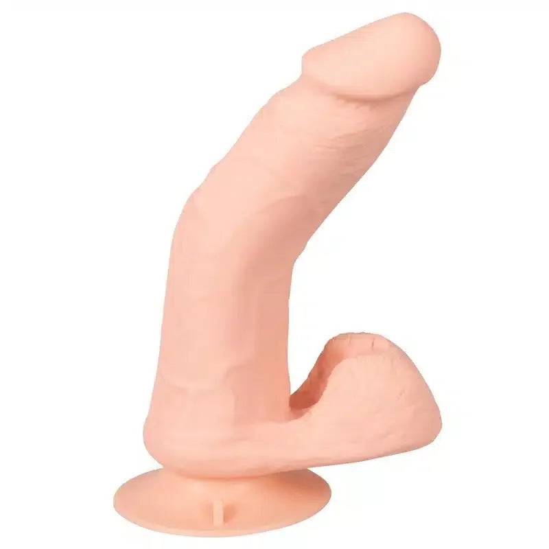 Fleksibel vibrerende dildo med testikler – Fjernkontroll