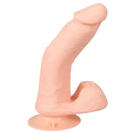Fleksibel vibrerende dildo med testikler – Fjernkontroll