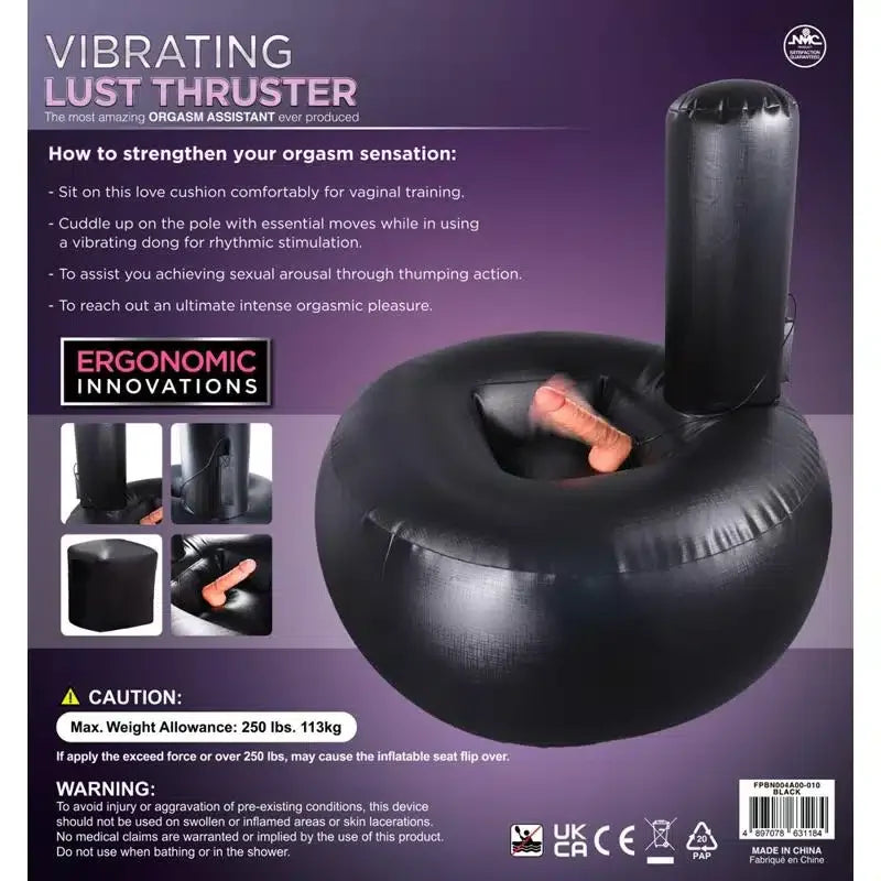 Oppblåsbar Sexpute med Realistisk Vibrator
