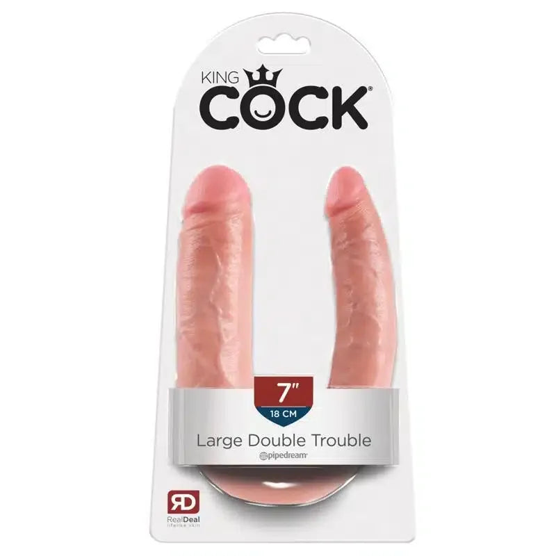 King Cock - Realistisk Dobbeltdildo