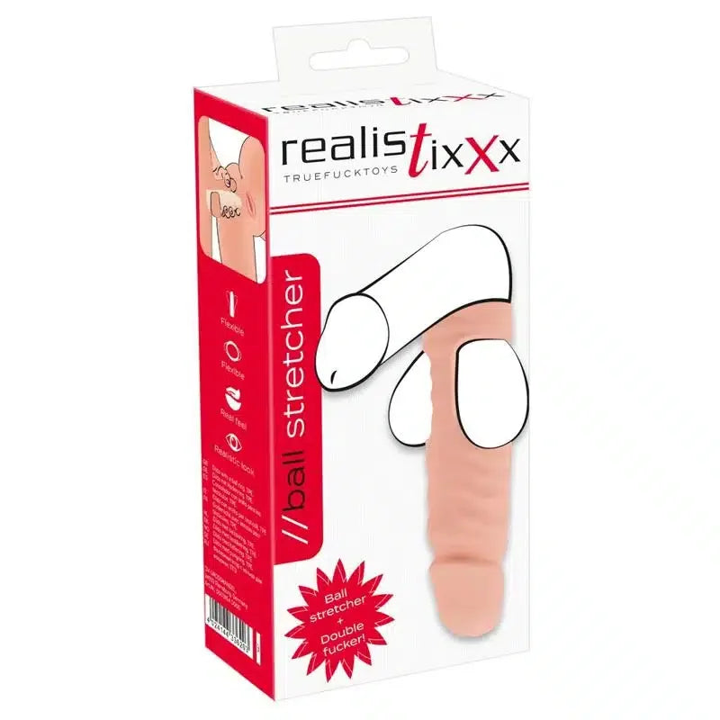 Realistixxx - Ball Stretcher med Realistisk Dildo