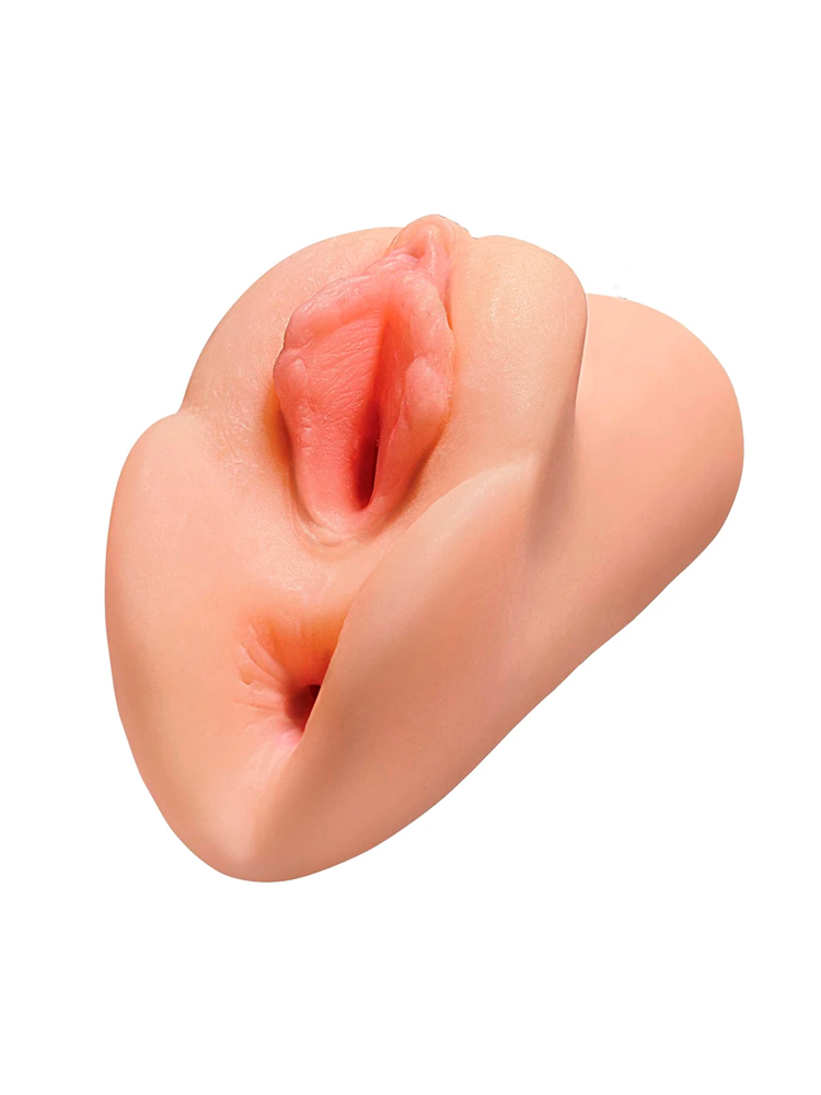 Dobbel masturbator i hudfarget silikon med realistisk utforming for menn