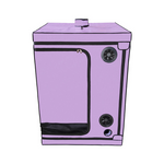 Lilla oppbevaringsboks i stoff med glidelås og ventilasjonsåpninger