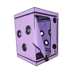 Lilla kasse med sorte hull, glidelås og åpning, egnet for voksen underholdning.