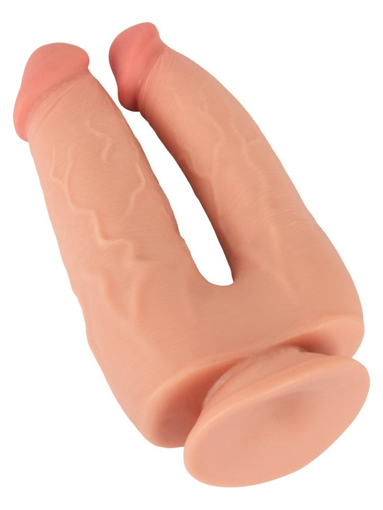 Nature Skin Bendable Double Penetrator – den store sugekoppen under dobbeldildoen