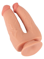 Nature Skin Bendable Double Penetrator – den store sugekoppen under dobbeldildoen